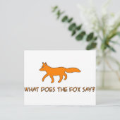Carte Postale que dit le renard (Debout devant)