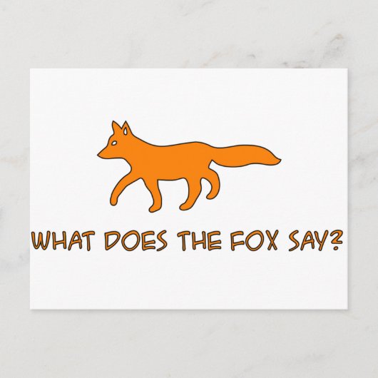 Carte Postale que dit le renard (Devant)