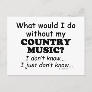 Carte Postale Que ferais-je, musique country