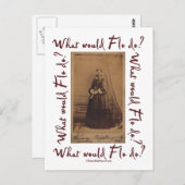 Carte Postale Que ferait Flo ? Florence Nightingale (Devant / Derrière)