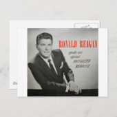 Carte Postale Que ferait Reagan ? (Devant / Derrière)