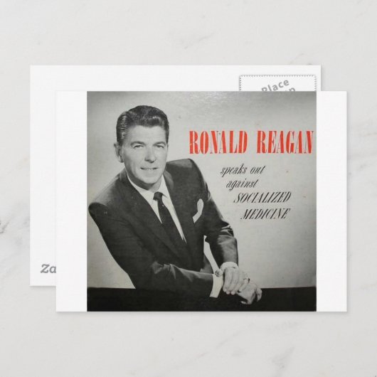 Carte Postale Que ferait Reagan ? (Devant / Derrière)