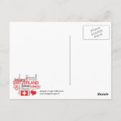 Carte Postale Que J'Aime De Suisse, Fromage, Chocolat (Dos)