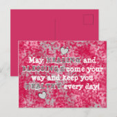 Carte Postale Que la GUÉRISON et les BÉNÉDICTIONS soient sur vot (Devant / Derrière)