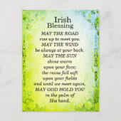 Carte Postale Que la route monte pour vous rencontrer, Bénédicti (Devant)