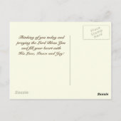 Carte Postale Que la route monte pour vous rencontrer, Bénédicti (Dos)