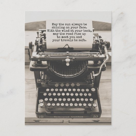 Carte Postale Que la route monte pour vous rencontrer - Voyage e (Devant)