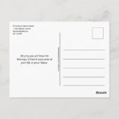 Carte Postale QUE LE SEIGNEUR VOUS BÉNISSE | Numéros 6 Bénédicti (Dos)