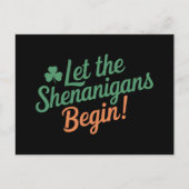 Carte Postale Que Les Shenanigans Commencent Un St patrick Irlan (Devant)