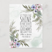 Carte Postale Que Ta Lumière Brille Devant Les Autres, Matthieu  (Devant)