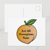 Carte Postale Que tous les Géorgiens votent (Devant / Derrière)