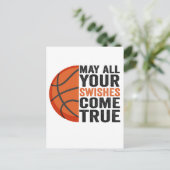 Carte Postale Que tous vos lancés soient réussis Funny Basketbal (Debout devant)