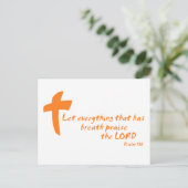 Carte Postale Que tout ce qui respire éveille l'Éternel (Debout devant)