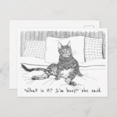 carte postale: "Que veux-tu?" (Lily) (Devant / Derrière)