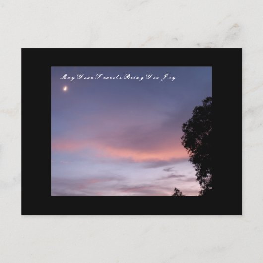 Carte Postale Que Vos Voyages Vous Apportent Joie (Devant)