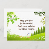 Carte Postale Que vous viviez assez vieux pour plaisanter dans l (Devant / Derrière)