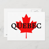 CARTE POSTALE QUÉBEC (Devant / Derrière)