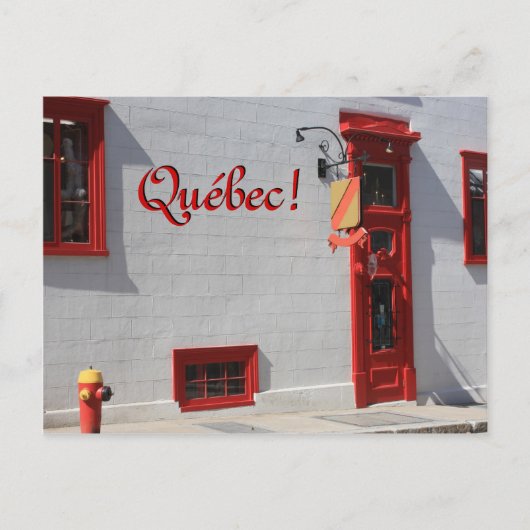 Carte Postale Québec, Canada (Devant)