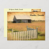 Carte postale Québec, Canada (Devant / Derrière)