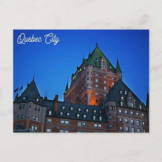 Carte Postale Québec Canada Château Frontenac Photo de voyage (Devant)