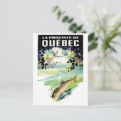 Carte Postale Québec, Canada. Pêche en rivière (Debout devant)