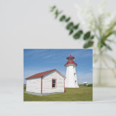 Carte Postale Québec, Canada. Phare du cap D'Espoir. (Debout devant)