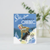 Carte Postale Québec Canada Poster Vintage voyage restauré (Debout devant)