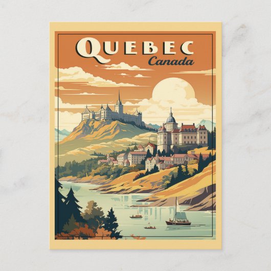 Carte Postale Québec, Canada rétro (Devant)