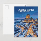 Carte Postale Quebec City Canada (Devant / Derrière)