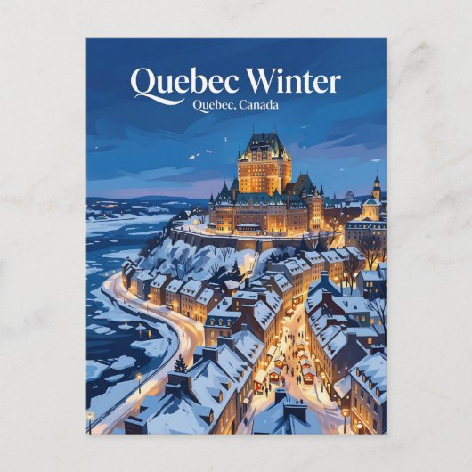 Carte Postale Quebec City Canada (Devant)