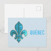 Carte Postale Québec Fleur de Lys (Devant / Derrière)
