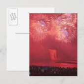 Carte Postale Québec, Québec, Canada. Feux d'artifice au Parc (Devant / Derrière)