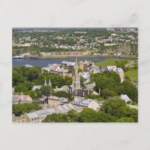 Carte Postale Québec, Québec, Canada. Vue plongeante sur la