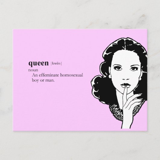 CARTE POSTALE QUEEN (Devant)
