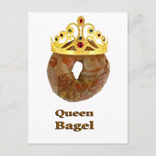 Carte Postale Queen Bagel (Devant)