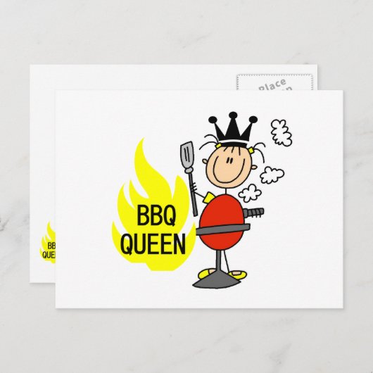 Carte Postale Queen BBQ (Devant / Derrière)