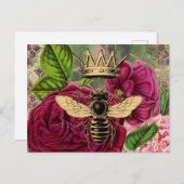 Carte Postale Queen Bee & Mystic Roses (Devant / Derrière)
