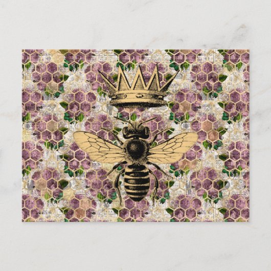 Carte Postale Queen Bee & Mystic Roses (Devant)