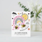 Carte Postale Queen Bees Best Friends Forever Cute (Debout devant)