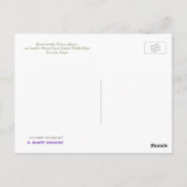 CARTE POSTALE QUEEN BUTTERFLY (Dos)