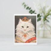 Carte postale Queen Chat vintage (Debout devant)