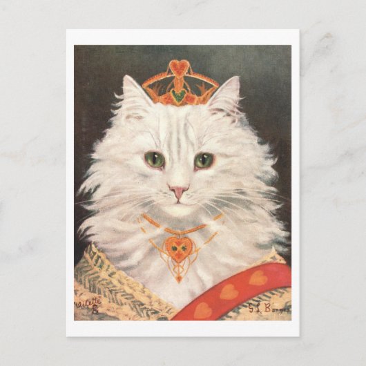 Carte postale Queen Chat vintage (Devant)