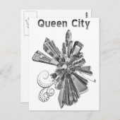 CARTE POSTALE QUEEN CITY (Devant / Derrière)