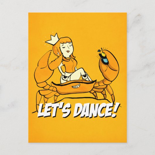 Carte Postale Queen Crab Reggae Girl (Devant)