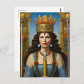 Carte postale Queen d'automne (Devant / Derrière)