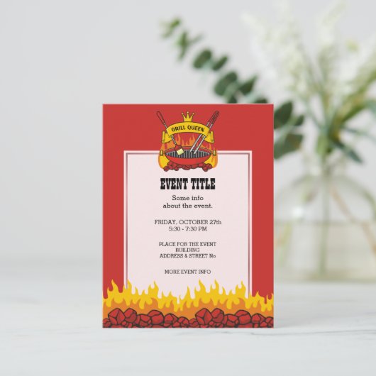 Carte Postale Queen Grill (Debout devant)