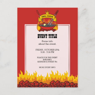 Carte Postale Queen Grill