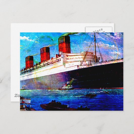 CARTE POSTALE QUEEN MARY 2 (Devant / Derrière)