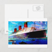 CARTE POSTALE QUEEN MARY 2 (Devant / Derrière)