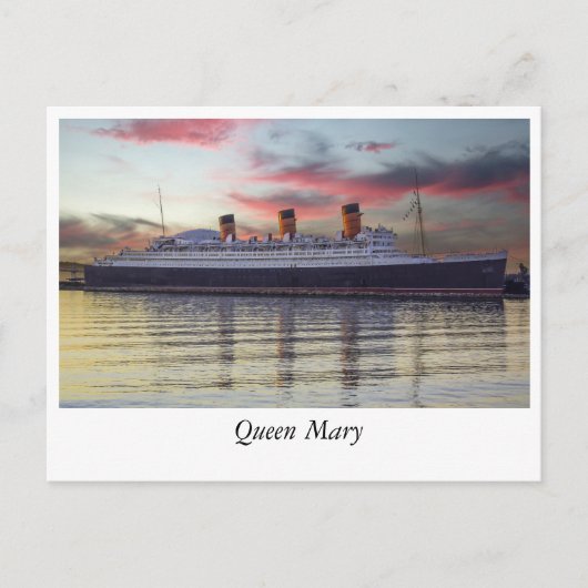 Carte Postale Queen Mary : Un trésor historique à Long Beach (Devant)